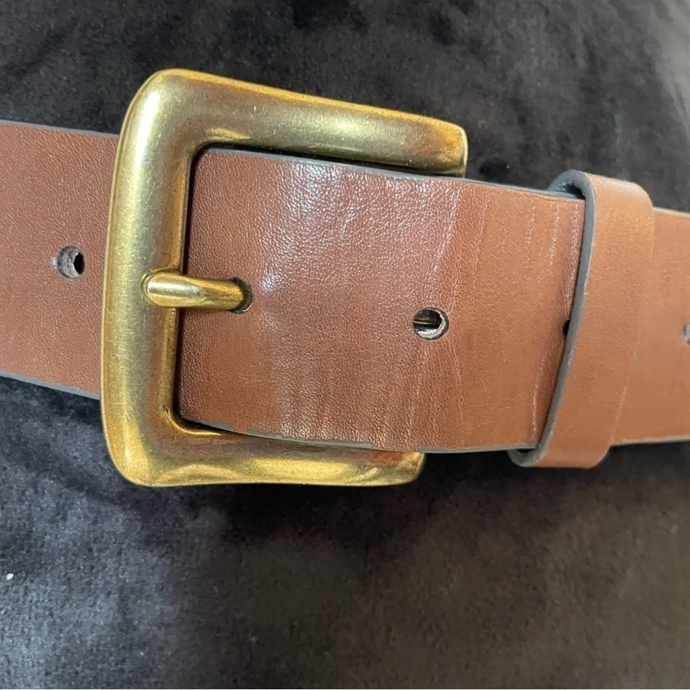 Brown Colorful Floral Print 1 1/2” Belt Size S/M
